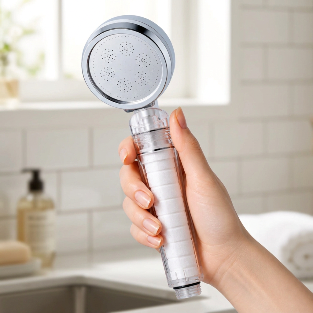 Pommeau de Douche Filtrant Anti-Chlore Nevya